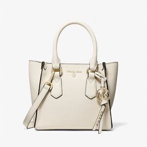 MICHAEL Michael Kors • Kris Small Pebbled Leather Satchel